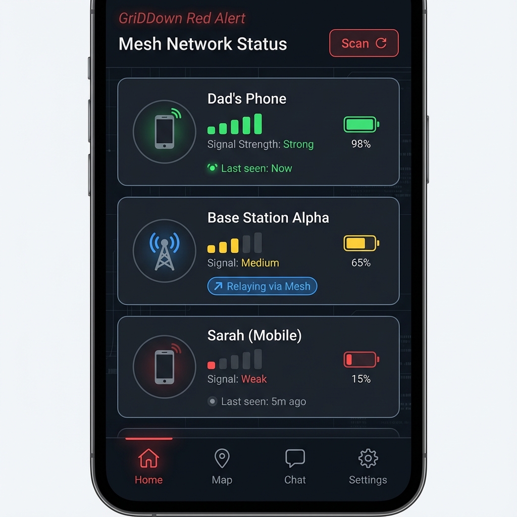 Mesh Network Status